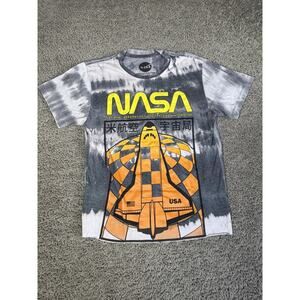 NASA Shirt Boys S Gray Space Shuttle Graphic Crewneck Tagless Jersey Top